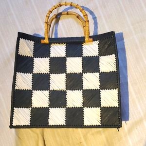 B&W Checkerboard Bag... NEW